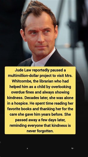 Jude Law’s Heartwarming Final Gift to His Childhood Librarian