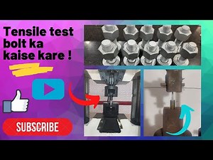 How to do Tensile testing of bolt | ultimate tensile | बोल्ट का wedge load कैसे करें |