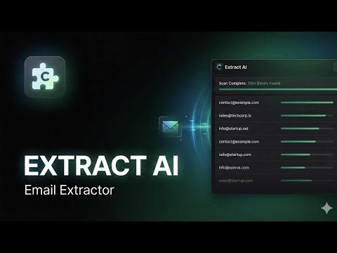 Extract AI – Email Extractor | Easily Find Emails on Websites (Chrome Extension)