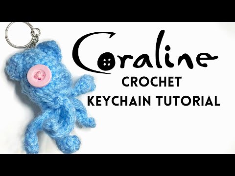 Crochet Coraline Keychain Tutorial