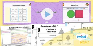French: School Life: Maths Lesson Year 5 Lesson Pack 4