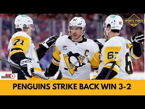 Penguins avoid a sweep win game 4.