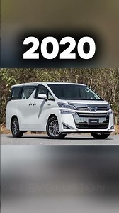 Evolution of Toyota vellfire (2008/2026)#toyota #vellfire #toyotavellfire #2026 #viral #shorts