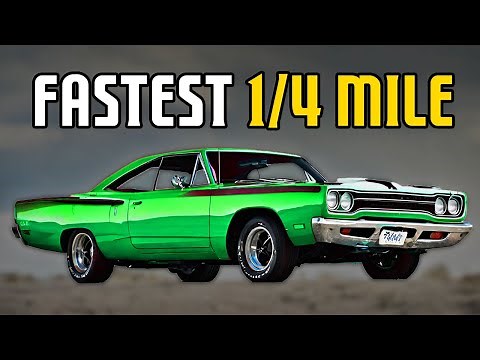 TOP 10 FASTEST MUSCLE CARS Of 1960s (1/4 Mile)