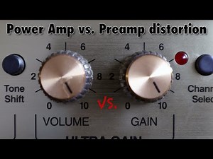 Marshall DSL: Power Amp vs. Preamp distortion