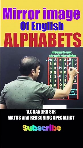 mirror image alphabet | mirror image reasoning alphabet | mirror image of English alphabet #mirror