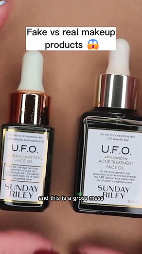 Fake vs Real makup products 😱 #reels #makeup #review #unboxing #fake #real | Graveyardgirl