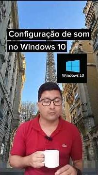 Configuração de som no Windows #tutorial #windows