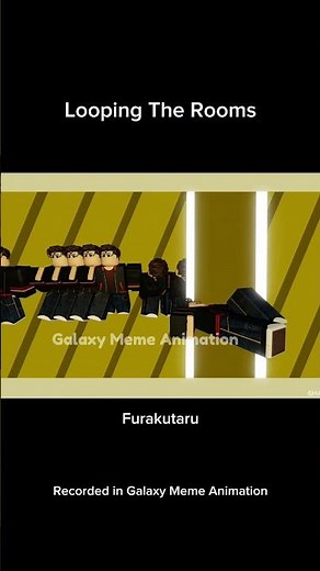 Looping The Rooms | Galaxy Meme Animation in Roblox