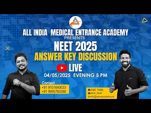 NEET 2025 Question Paper with Solutions | NEET Answer Key & Paper Analysis By AIME