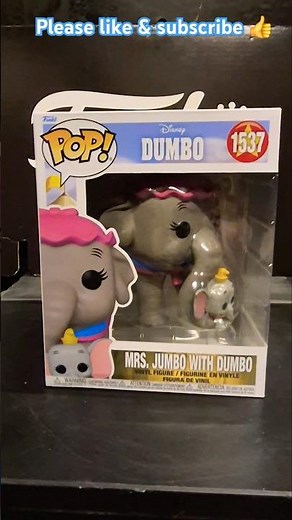 Mrs. Jumbo with Dumbo 1537 Funko Pop #dumbo #disney #jumbo #funkopop #unboxing #funko #asmr #movie