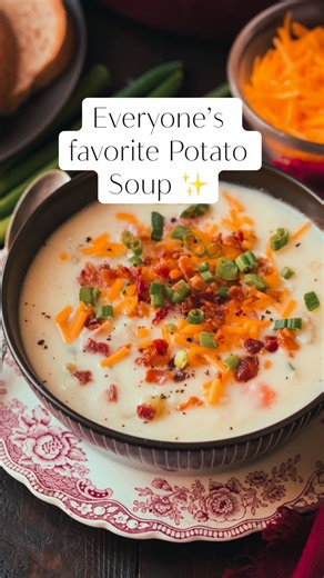 There’s nothing like a bowl of creamy homemade Potato Soup on a chilly night! 🥔✨ Comment “soup” and I’ll DM you the full recipe link! Make sure to follow @cookingclassy so the message comes through. This one’s loaded with tender potatoes and a rich creamy broth. Top it off with melty cheddar, and crispy bacon — total comfort in a bowl. It’s a tried-and-true 5-star recipe readers love because it’s easy, hearty, and always hits the spot. Perfect for cozy weeknight dinners or lazy Sunday lunches —