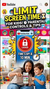 How to Limit Screen Time on YouTube Kids! #limitscreentime #digitalparenting #ytkids #settime