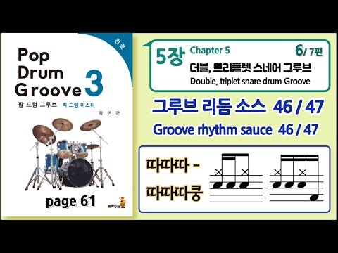 Snare drum groove rhythm sauce 46 47 tatatata- tatatakung: Snare drum groove rhythm sauce 46 47