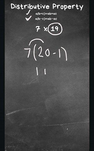 Multiply numbers using the Distributive Property #maths