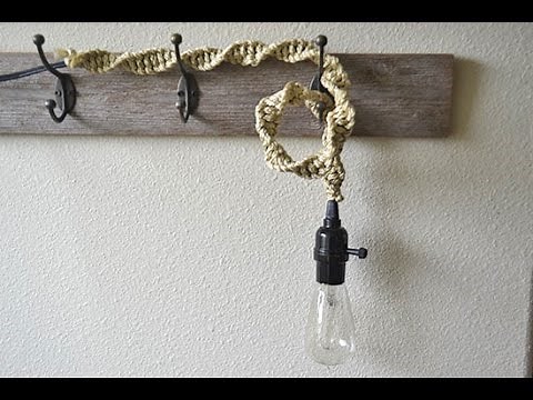 DIY Boho Macrame Pendant Light Tutorial