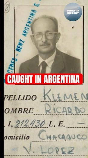How Mossad Caught Adolf Eichmann in Argentina | Today in History Short
