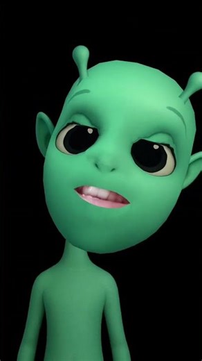 alien len linlun nin lun anomali berwarna hijau yang mengerikan dari planet asing