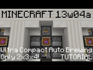 Minecraft 1.8 Tutorial - Ultra Compact Auto Brewing ᴴᴰ