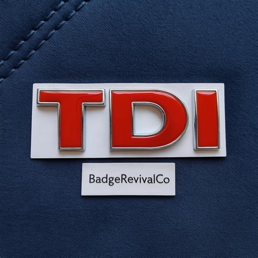 Refurbished VW TDI All-red Grille Badge Emblem - Mk4 Golf Jetta Bora - Etsy