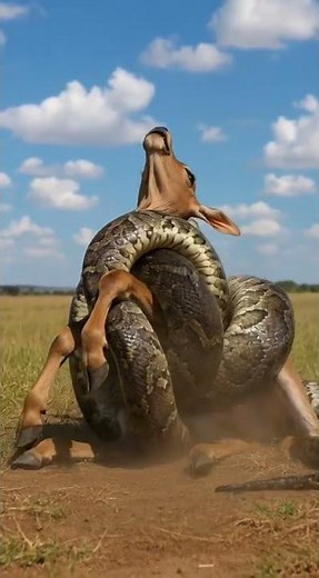 African Rock Python vs Calf — Nature’s Most Shocking Battle | wildlife