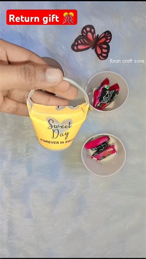 Return gift idea for kids from paper cup| gift basket idea from paper cup#papercraft​#papercup​#diy​