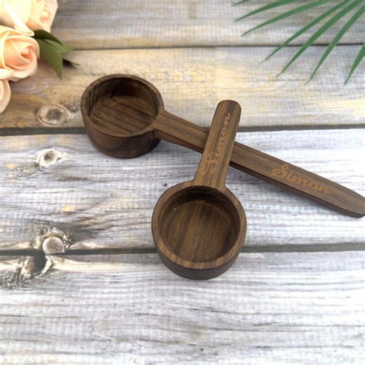 Custom Walnut Wood Mini Measuring Spoon for Coffee Tea Salt - Handmade Scoop - Etsy Australia