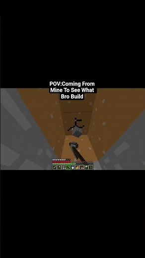 You came after 3 hours of mining session to see what bro build| #shorts #minecraft