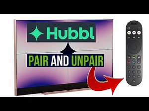 Pair and Unpair Hubbl Glass Tv Remote
