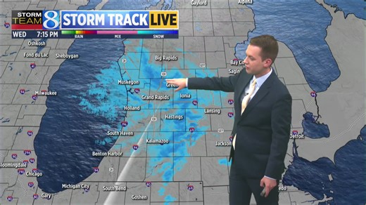 Winter weather slides into West Michigan