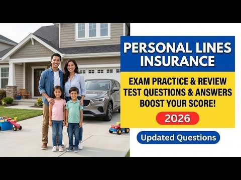 2026 Personal Lines Insurance Exam Practice: Master the Most Likely Test Questions