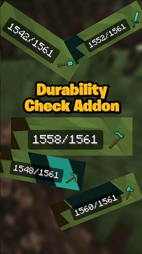 Weapon Durability Pack for MCPE 1.21+ 🔥