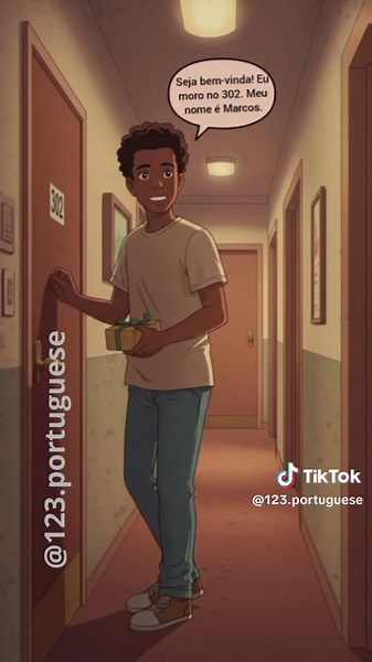 Learn Portuguese Through Dialogue with New Neighbor