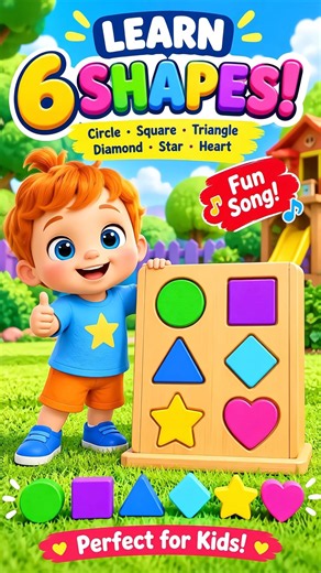 Learn The Shapes Name | Fun Shapes Song for Toddlers & Preschoolers #shorts #toddlerfunlearning