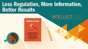 Regulations assume the government has all relevant information to solve a problem optimally, but bureaucrats can’t make the best choices for individuals because they lack personal knowledge and constraints. Providing data so people can decide themselves utilizes more information than expert bureaucrats have access to. Though not perfect, as government could mislead, providing information is generally a better non-coercive solution than regulation. | PolicyEd