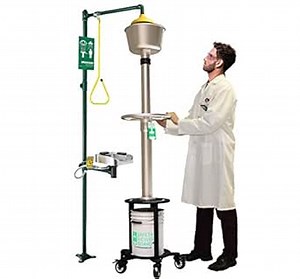 Safety Shower Test Kit Equipment Drench Shower Tester for Emergency Shower, Safety Station, Lab, Movable and Adjustable Device Safety Shower