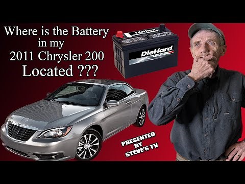 Where is the battery in my 2011 Chrysler 200 located ???