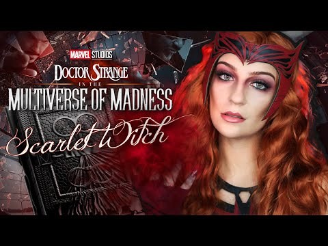 Scarlet Witch Cosplay Makeup Tutorial【Doctor Strange in the Multiverse of Madness】| Madalyn Cline