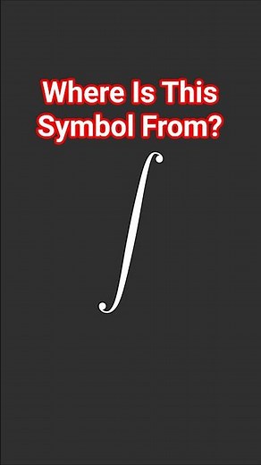 Origin of the Integral ∫ Symbol