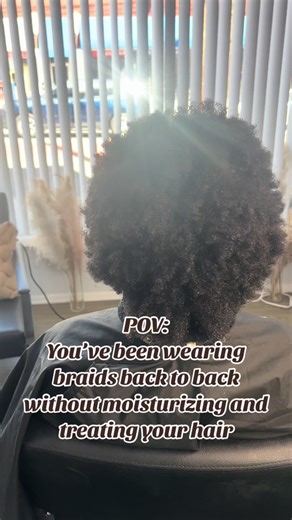 The process of repairing damaged hair 🤎 licensed cosmetolgist specializing in natural hair care, extensions, and braiding services. located in cincinnati, Oh.