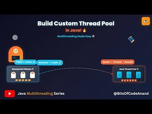 #13 Build Your Own Custom Thread Pool with Real-Life Analogy 🍽 | Java Multithreading