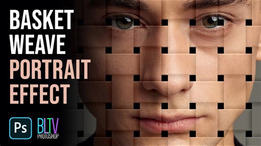 Photoshop: How to create a basket weave portrait effect in Photoshop CC and above