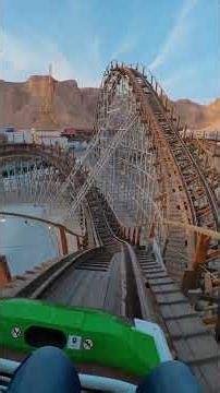 INSANE Wooden Coaster Colossus POV Six Flags Qiddiya CIty #colossus #sixflagsqiddiyacity #shorts