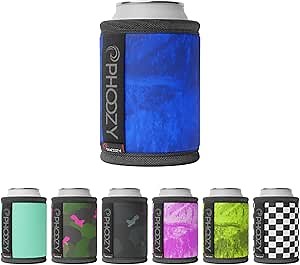 PHOOZY Insulated Can Cooler for 12 oz Cans - Patented Drink Sleeve with NASA-Inspired Technology - Keeps Beer, Soda & Sparkling Water Cold Longer - Lightweight Outdoor Can Holder - Blue
