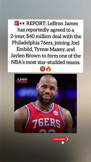 😳🏆 REPORT: Sixers Land LeBron James #shorts #lebronjames #sixers #nbanews #viral #fyp # #nbaplayers