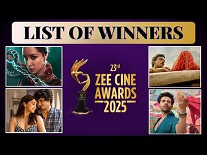 Zee Cine Awards 2025: From Kartik Aaryan to Shraddha Kapoor, check out the full list of winners