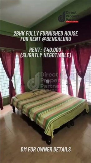 🏡 2BHK Fully Furnished House for Rent @Bengaluru