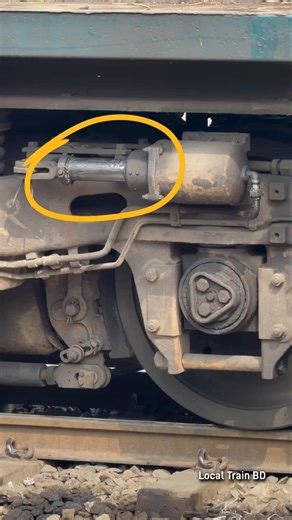 Old Locomotive Brake Operation. #railway #brake