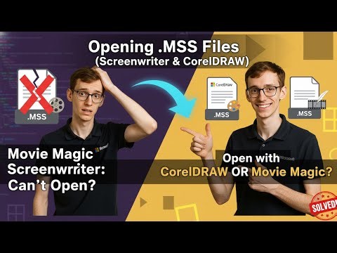 Opening MSS Files (Movie Magic Screenwriter or CorelDRAW)