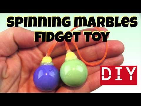 DIY FIDGET TOYS - HOW TO MAKE HOMEMADE FIDGET TOYS - ELASTIC BAND AND MARBLES- HOW TO MAKE FIDGETS